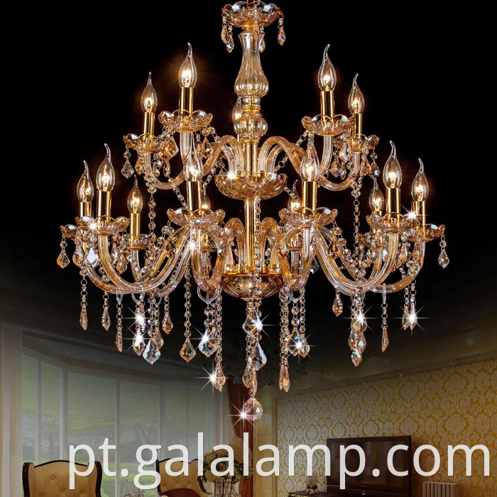 Lustre de cristal de cabeceira transparente elegante para decoração de casa